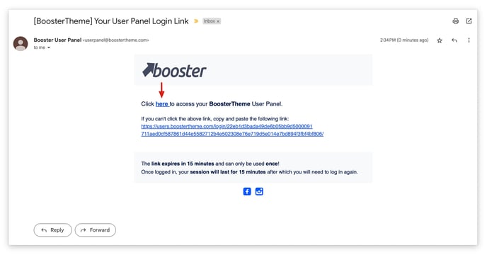 Booster User Panel Login Link