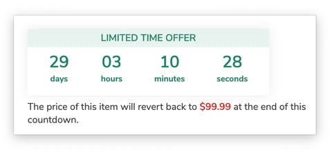Compact Offer Countdown