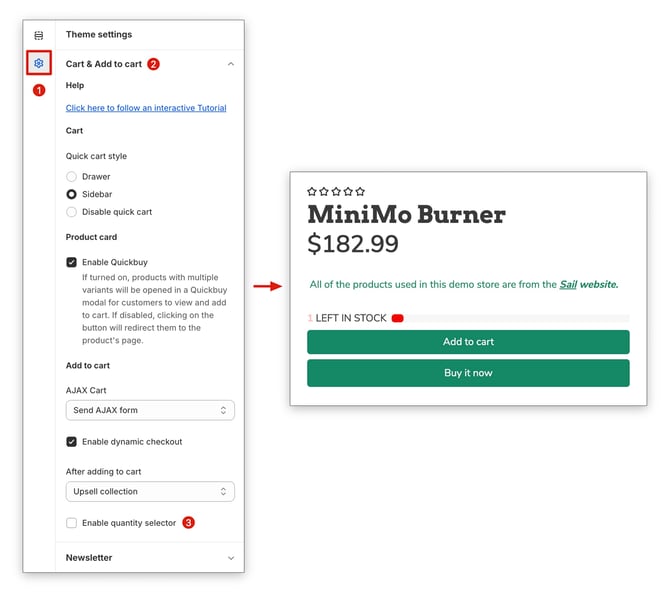 Disable Quantity Selector Product Page