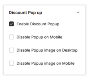 Discount Pop-up Settings 2