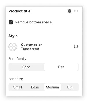 Product Title Settings