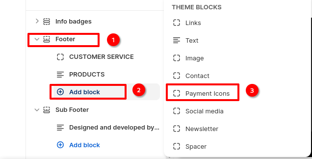 add payment block