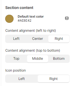 section content