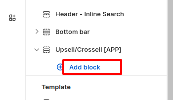 upsell add block